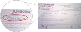 Número de tipo Junker