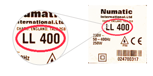 Número de tipo Aspiradora